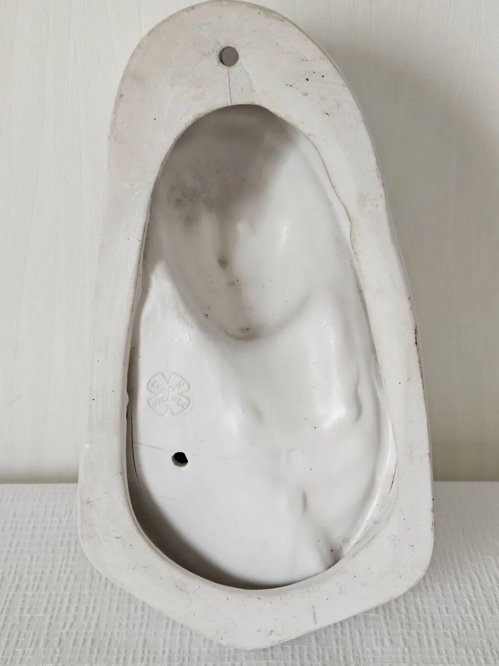 Céramique murale Vierge à l'enfant Italie vintage