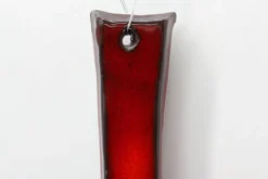 Croix en céramique émaillée rouge par Vandeweghe pour Amphora, Belgique, vers 1960