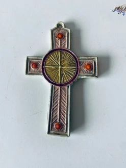 Croix murale en céramique signée Taburet