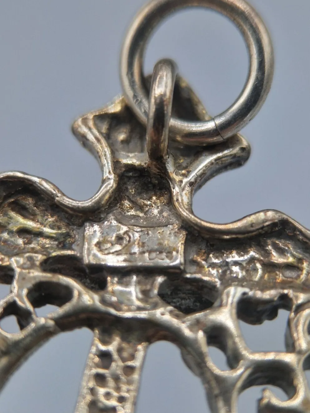 Cuillère coquille en argent 800 religieuse Italie Padoue années 1950