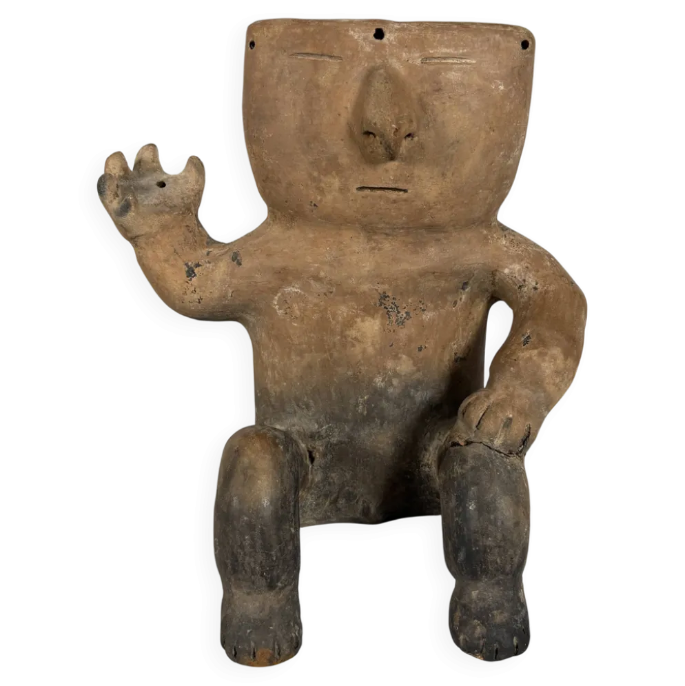 Culture Quimbaya, Colombie circa 500-1500 apr. J-C. Sculpture d'un chef