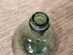 Dame jeanne ancienne verre fumé vert
