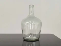 Dame Jeanne bonbonne verre transparent vintage 25cm