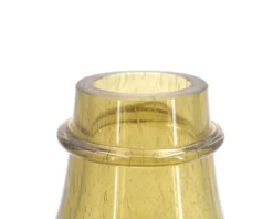 Dame Jeanne en verre bullé vert de Biot, années 50