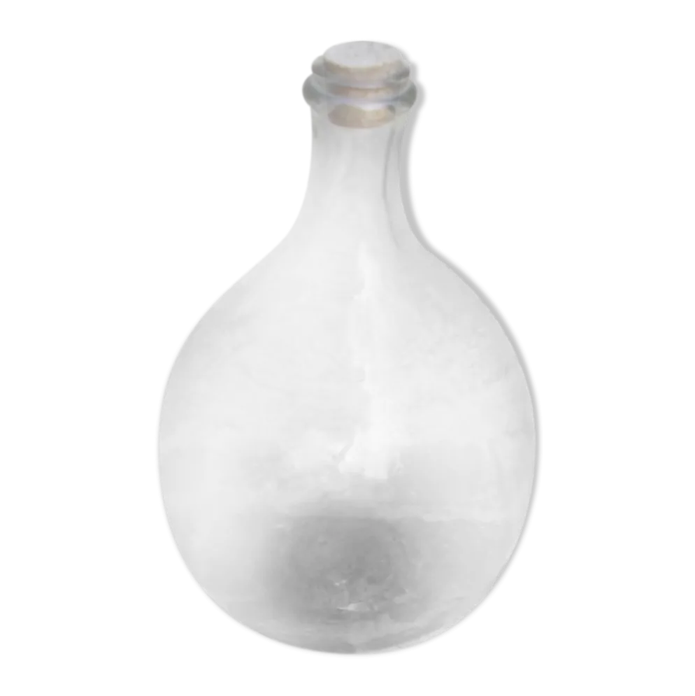 Dame jeanne en verre transparent