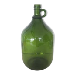 Dame jeanne en verre vert olive 5l