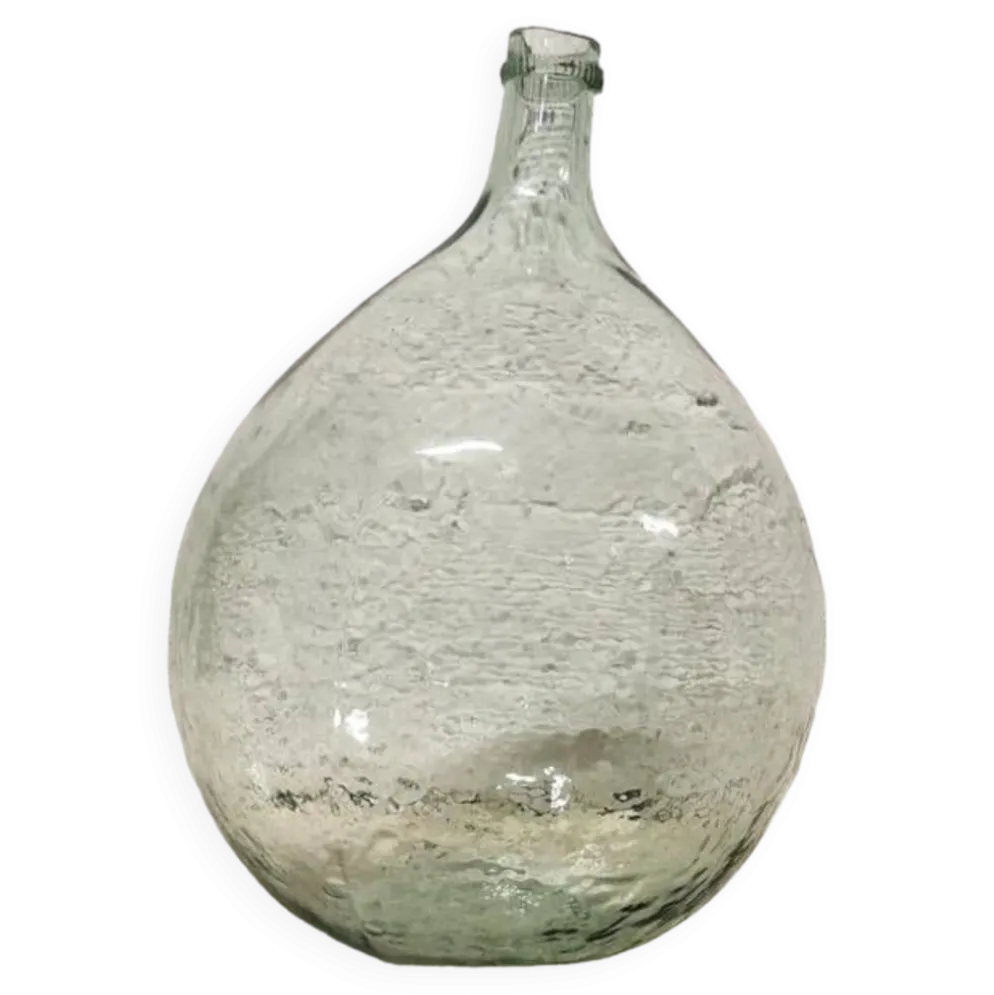 Dame-Jeanne transparente 10 litres en verre soufflé