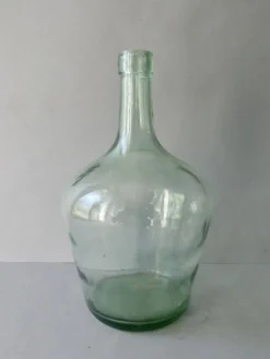 Damme-Jeanne en verre vert, Masip, vintage