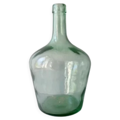 Damme-Jeanne en verre vert, Masip, vintage