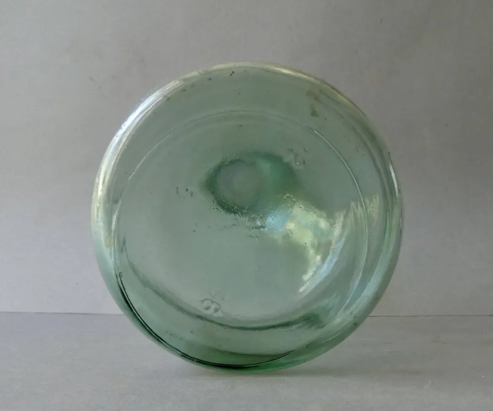 Damme-Jeanne en verre vert, Masip, vintage