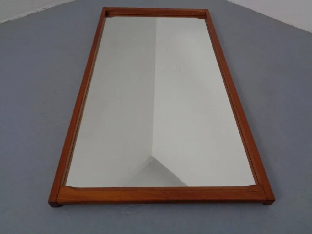 Danish No 196 Mirror in Teak by Aksel Kjersgaard, 1960s