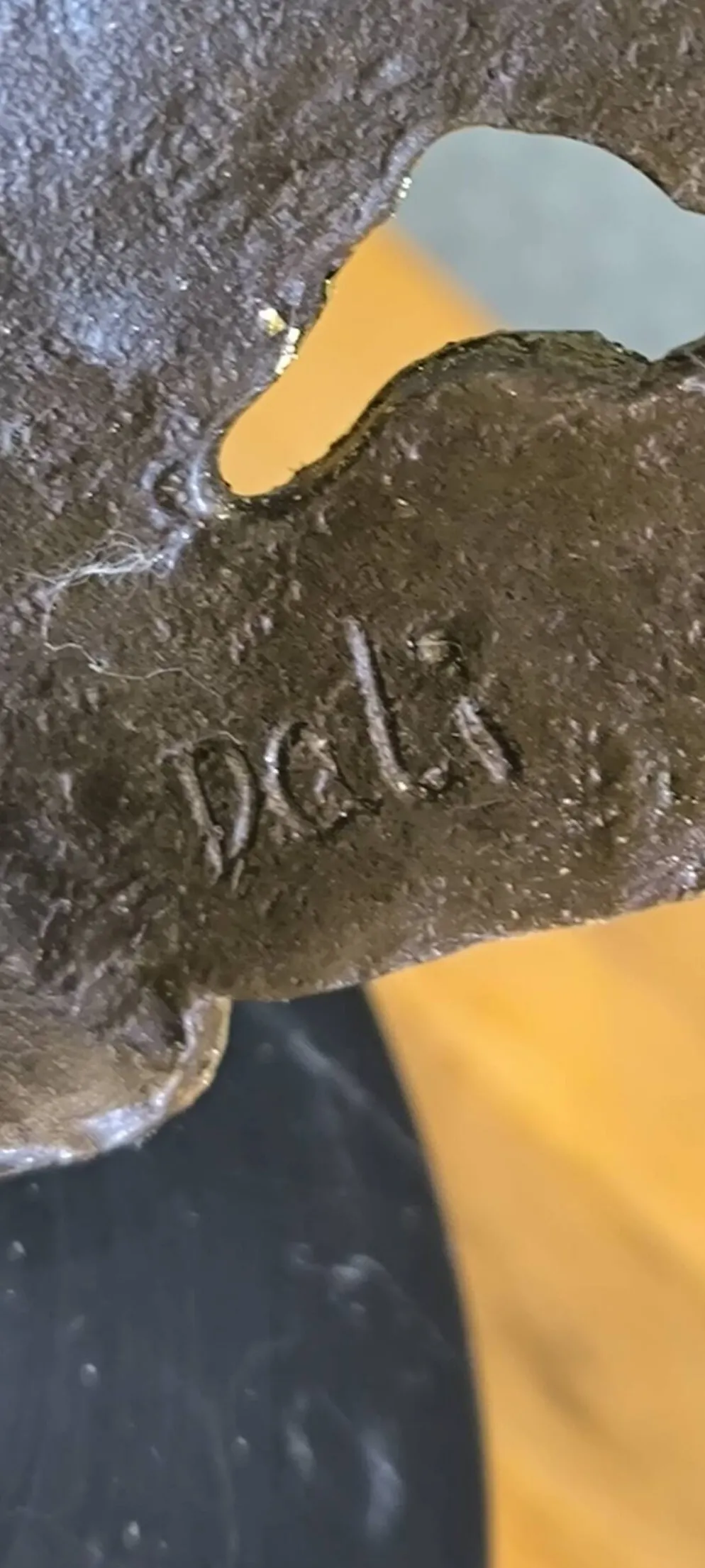 D’après Salvador Dalí – L’Épreuve du Temps – Bronze à la feuille d’or