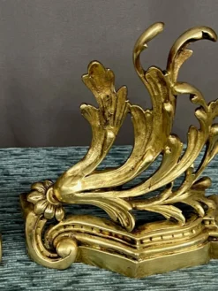 Décoration de cheminée. Bronze doré.