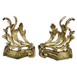 Décoration de cheminée. Bronze doré.