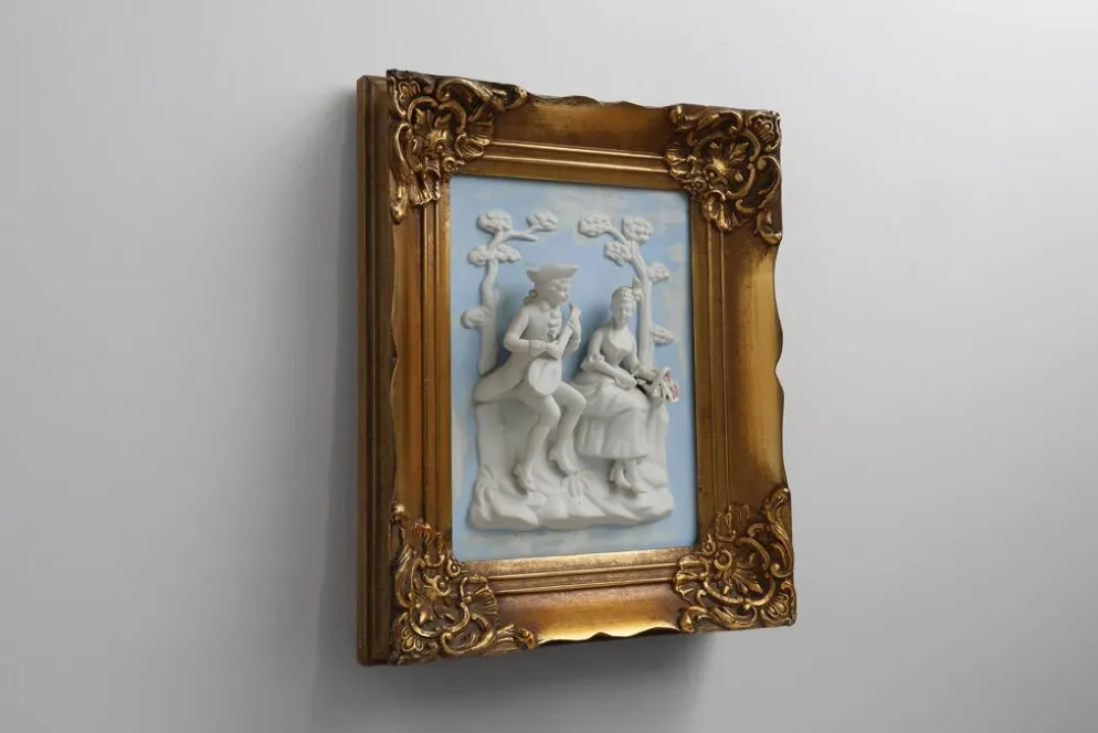 Décoration murale en porcelaine de style baroque par Alt Meissen, Allemagne, années 1950
