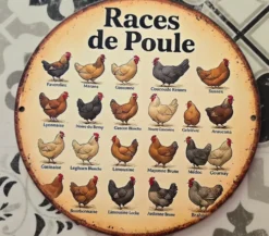 Décoration murale thème poules