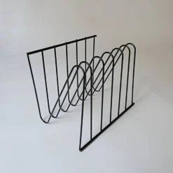 design François Arnal Atelier A un porte-revues Zigzag vintage 1970