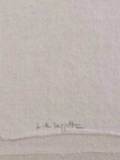 Dessin à l'aquarelle sur soie Danae Nodosa - La Roche Laffitte (Né en 1943)