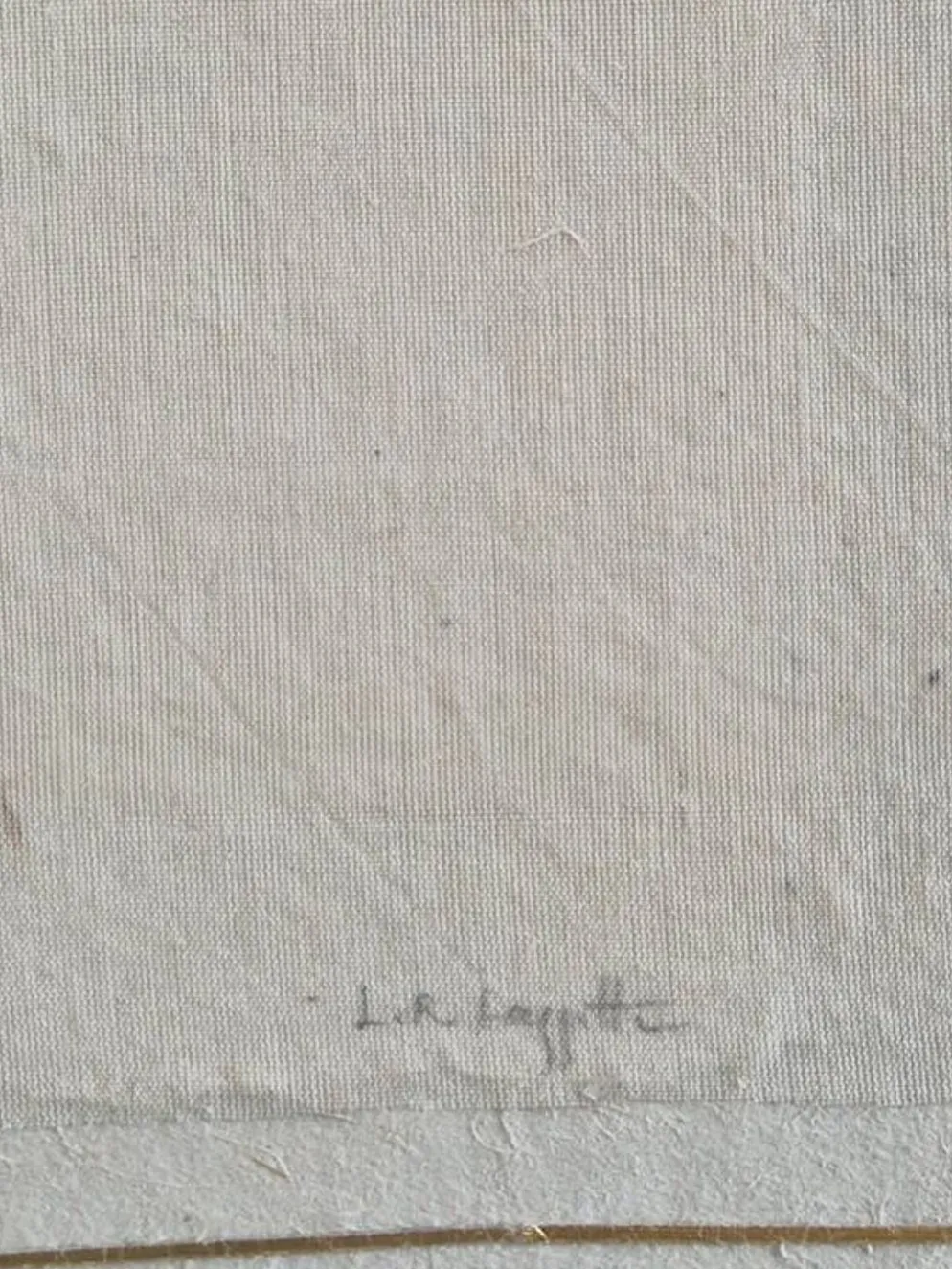 Dessin à l'aquarelle sur soie - Tulipe - La Roche Laffitte (Né en 1943)