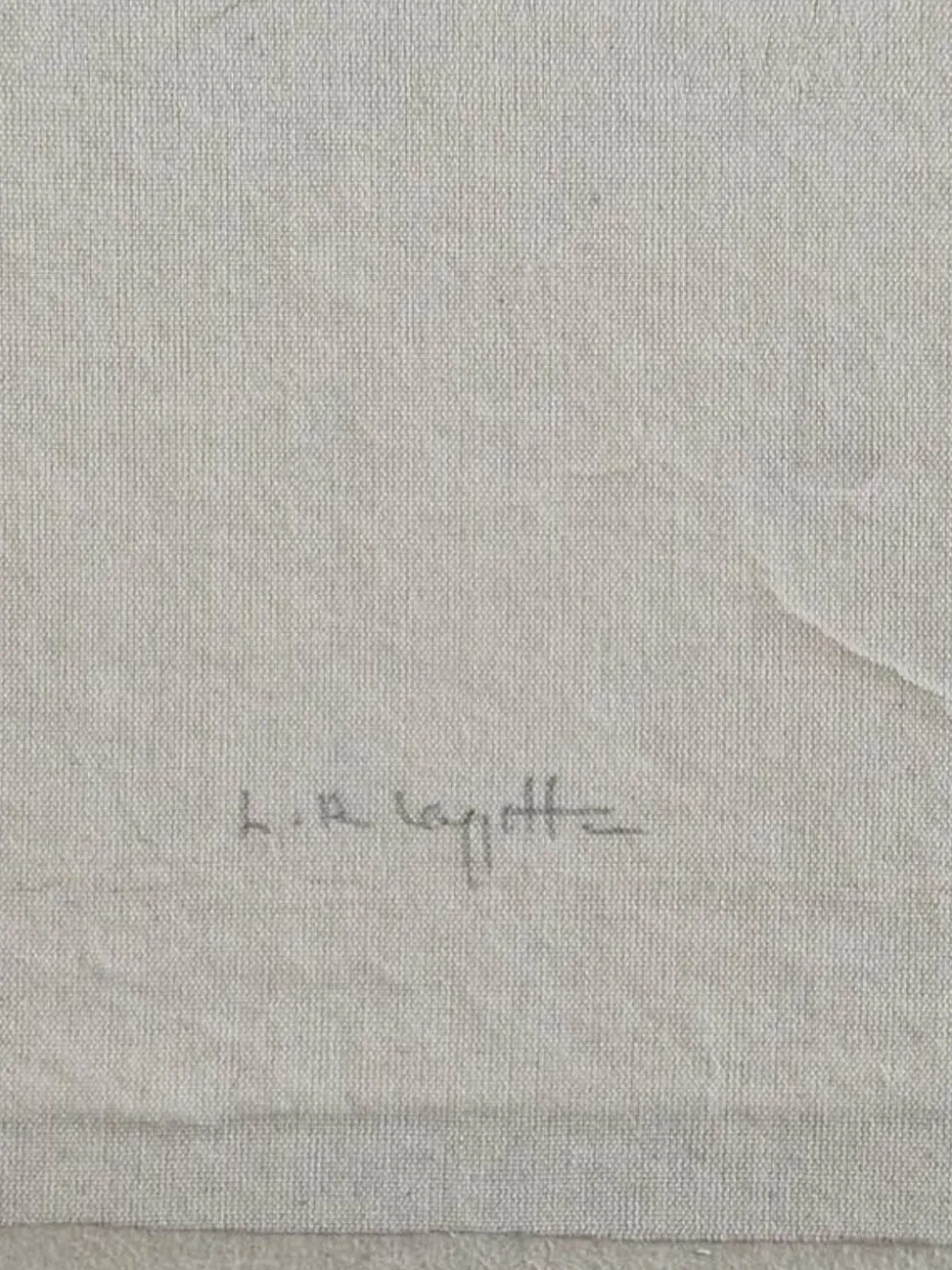 Dessin à l'aquarelle sur soie - Tulipe - La Roche Laffitte (Né en 1943)
