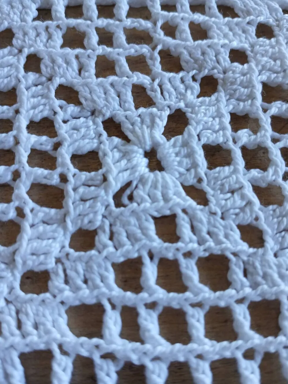 Dessus de lit ancien en crochet fait main