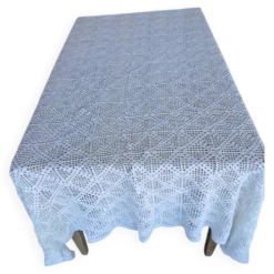 Dessus de lit ancien en crochet fait main