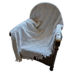 Dessus de lit/ plaid ancien crochet