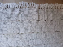 Dessus de lit/ plaid ancien crochet