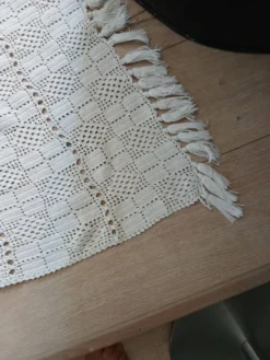 Dessus de lit/ plaid ancien crochet