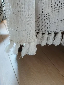 Dessus de lit/ plaid ancien crochet