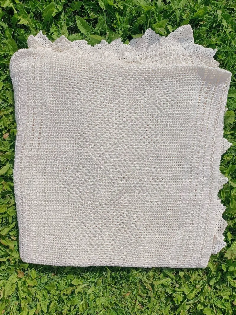 Dessus de Lit Vintage broderie