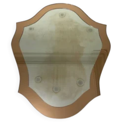 Double miroirs superposés design baroque, France 1970