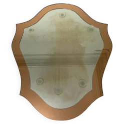 Double miroirs superposés design baroque, France 1970