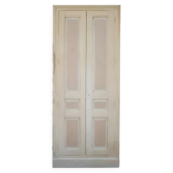 Double porte ancienne de placard, porte bois ancienne, grande porte vintage, porte d'intérieur