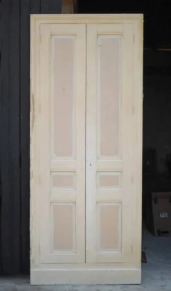 Double porte ancienne de placard, porte bois ancienne, grande porte vintage, porte d'intérieur