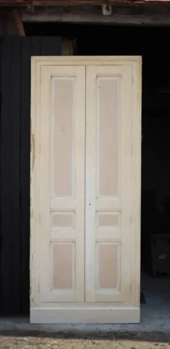Double porte ancienne de placard, porte bois ancienne, grande porte vintage, porte d'intérieur