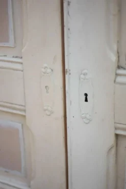 Double porte ancienne de placard, porte bois ancienne, grande porte vintage, porte d'intérieur