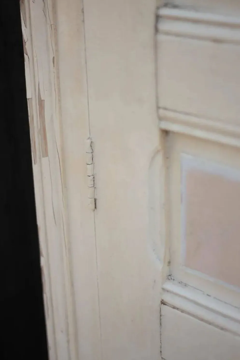 Double porte ancienne de placard, porte bois ancienne, grande porte vintage, porte d'intérieur