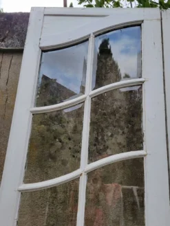 Double portes Art Nouveau à petits carreaux