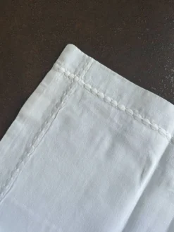 Drap ancien blanc