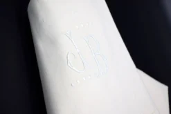 Drap ancien métis et lin XIXe