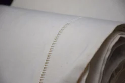 Drap ancien métis et lin XIXe