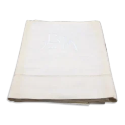 Drap ancien métis et lin XIXe
