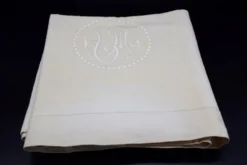 Drap ancien métis et lin XIXe