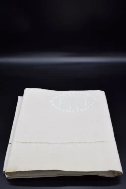 Drap ancien métis et lin XIXe