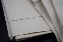 Drap ancien métis et lin XIXe