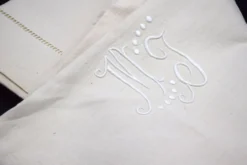 Drap ancien métis et lin XIXe