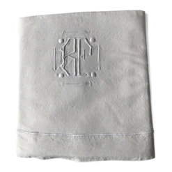 Drap BF broderie bourdon relief pastilles
