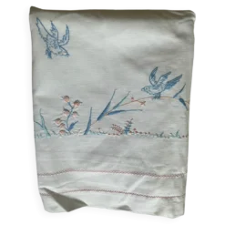 Drap brodé enfant 112 X 78 cm