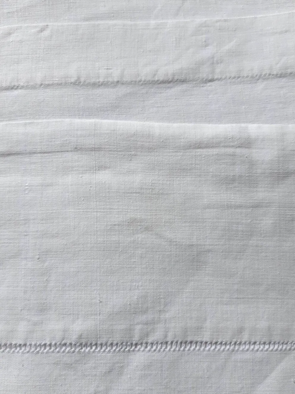 Drap de fil du 19ème monogrammé ML 2m60 large